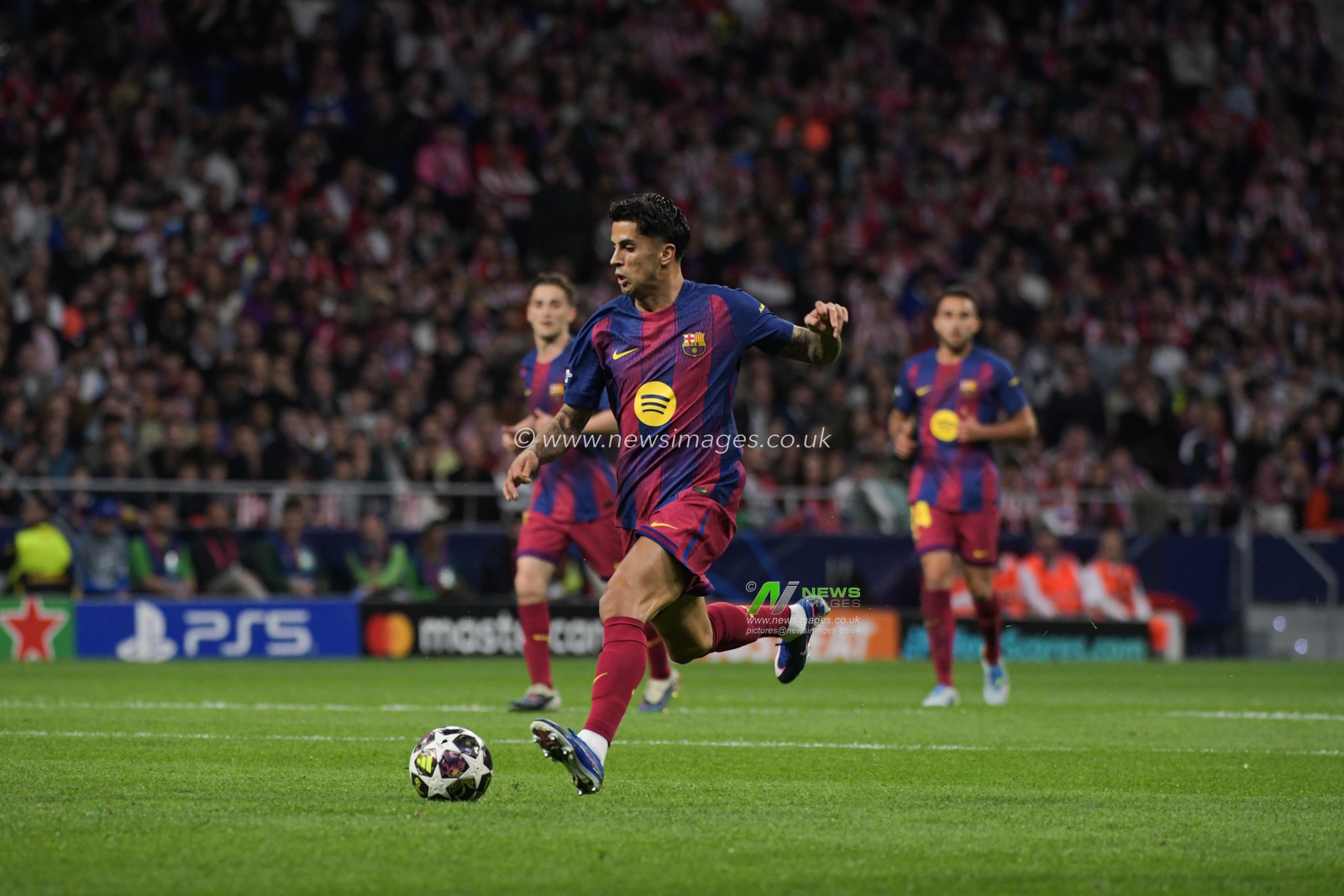 Joao Cancelo of FC Barcelona during the UEFA Champions League Quarter Finals match Atletico Madrid vs Barcelona at Riyadh Air Metropolitano, Madrid, Spain on 14 April 2026

(Photo by Samuel Carreno/News Images)
