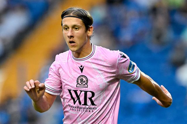 Callum Brittain of Blackburn Rovers during the Pre-season friendly match Stockport County vs Blackburn Rovers at Edgeley Park Stadium, Stockport, United Kingdom, 2nd August 2024

(Photo by Cody Froggatt/News Images)