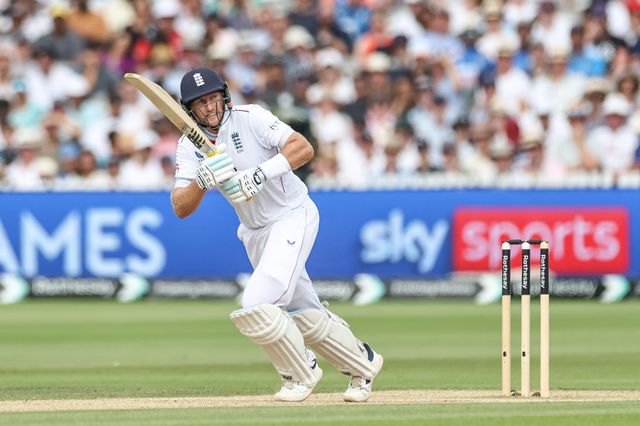 Joe Root of England in action during the 3rd Rothesay Test Match Day 4 England v India at Lords, London, United Kingdom, 13th July 2025

(Photo by Mark Cosgrove/News Images)