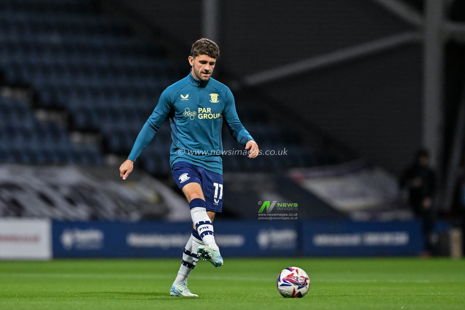 Robbie Brady of Preston North End warms up ahead of the  Sky Bet Championship match Preston North End vs Watford at Deepdale, Preston, United Kingdom, 2nd October 2024

(Photo by Cody Froggatt/News Images)