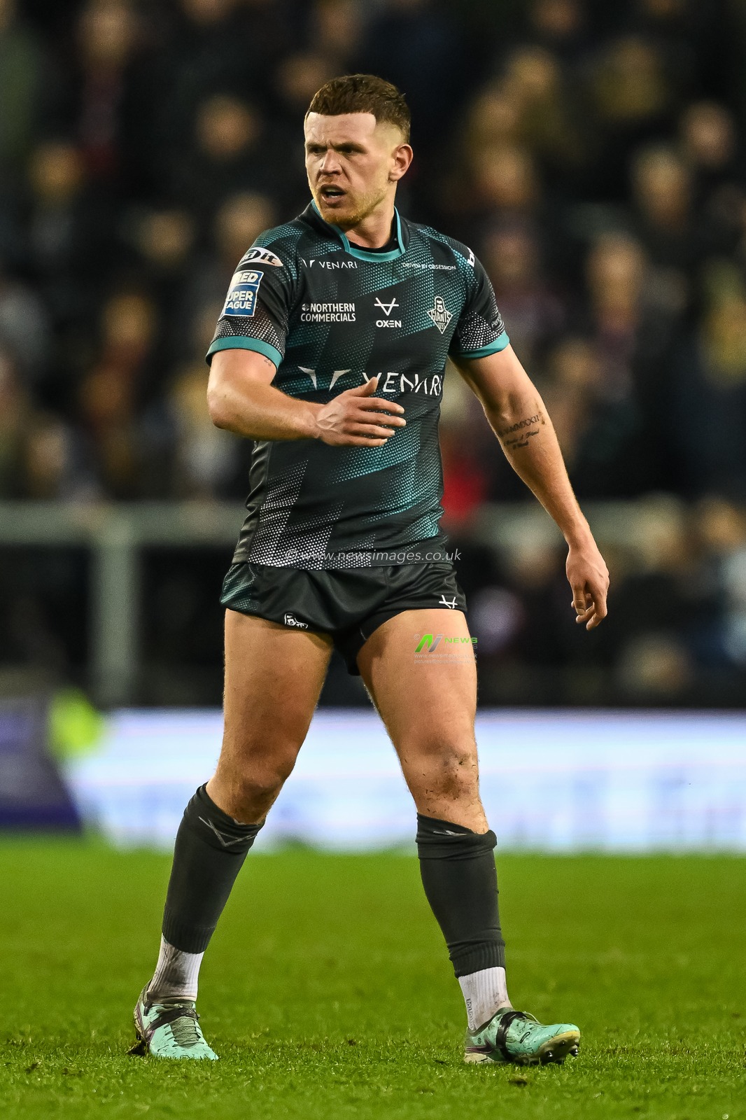 Olly Russell of Huddersfield Giants during the Betfred Super League Round 1 match Leigh Leopards vs Huddersfield Giants at Leigh Sports Village, Leigh, United Kingdom, 16th February 2024

(Photo by Craig Thomas/News Images)