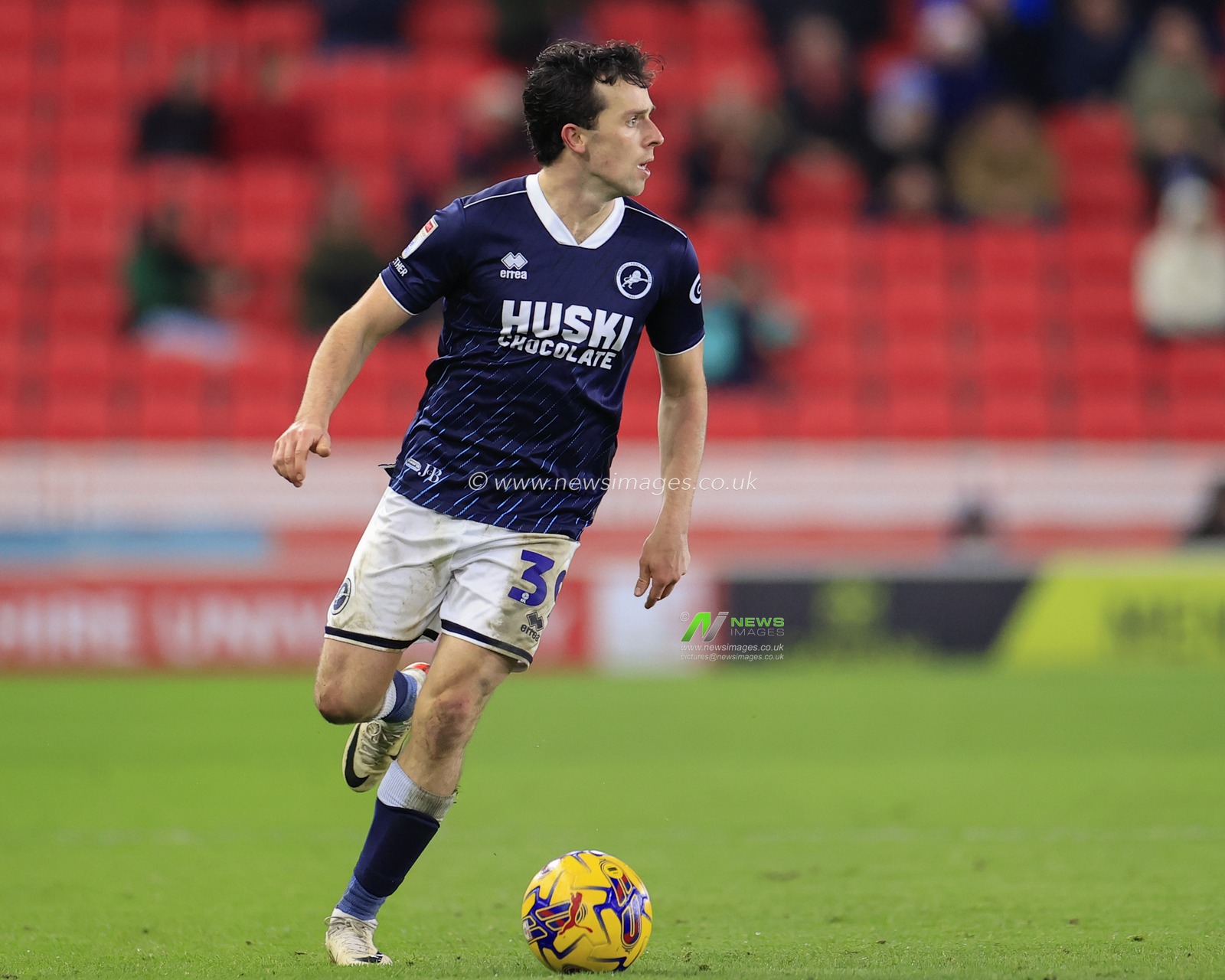 George Honeyman #39 of Millwall during the Sky Bet Championship match Stoke City vs Millwall at Bet365 Stadium, Stoke-on-Trent, United Kingdom, 23rd December 2023

(Photo by Conor Molloy/News Images)