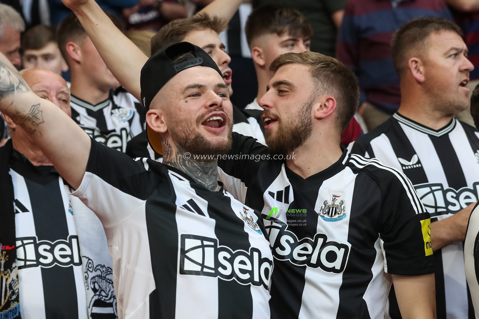 Newcastle fans ahead of kick-off during the Carabao Cup match Nottingham Forest vs Newcastle United at City Ground, Nottingham, United Kingdom, 28th August 2024

(Photo by Alfie Cosgrove/News Images)