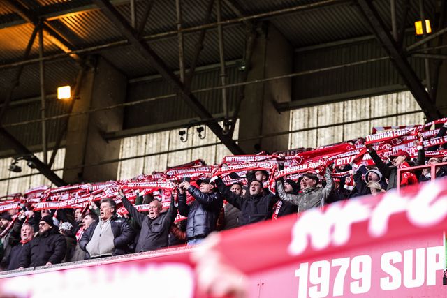 Nottingham Forest fans before the game during the Premier League match Nottingham Forest vs Fulham at City Ground, Nottingham, United Kingdom on 15 March 2026

(Photo by Alfie Cosgrove/News Images)
