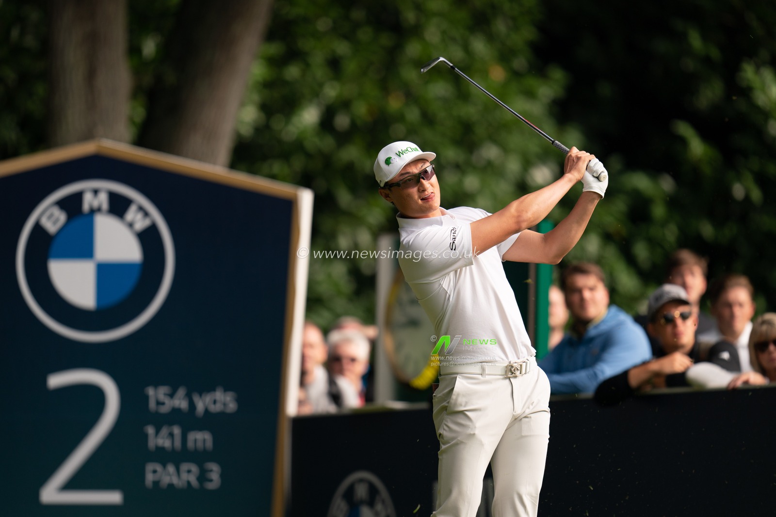 Haotong Li (CHN) 2nd tee during the BMW PGA Championship 2022 at Wentworth Club, Virginia Water, United Kingdom, 10th September 2022

(Photo by Richard Washbrooke/News Images)