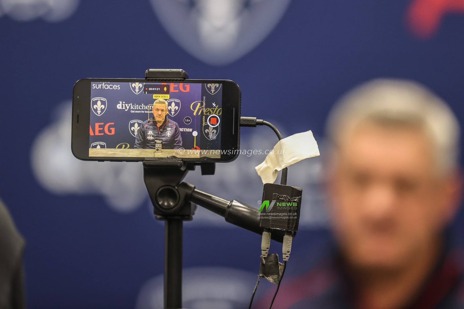 Daryl Powell Head Coach of Wakefield Trinity speaks in the post match press conference during the Betfred Super League Round 5 match Wakefield Trinity vs Hull FC at DIY Kitchens Stadium, Wakefield, United Kingdom, 21st March 2025

(Photo by Alfie Cosgrove/News Images)
