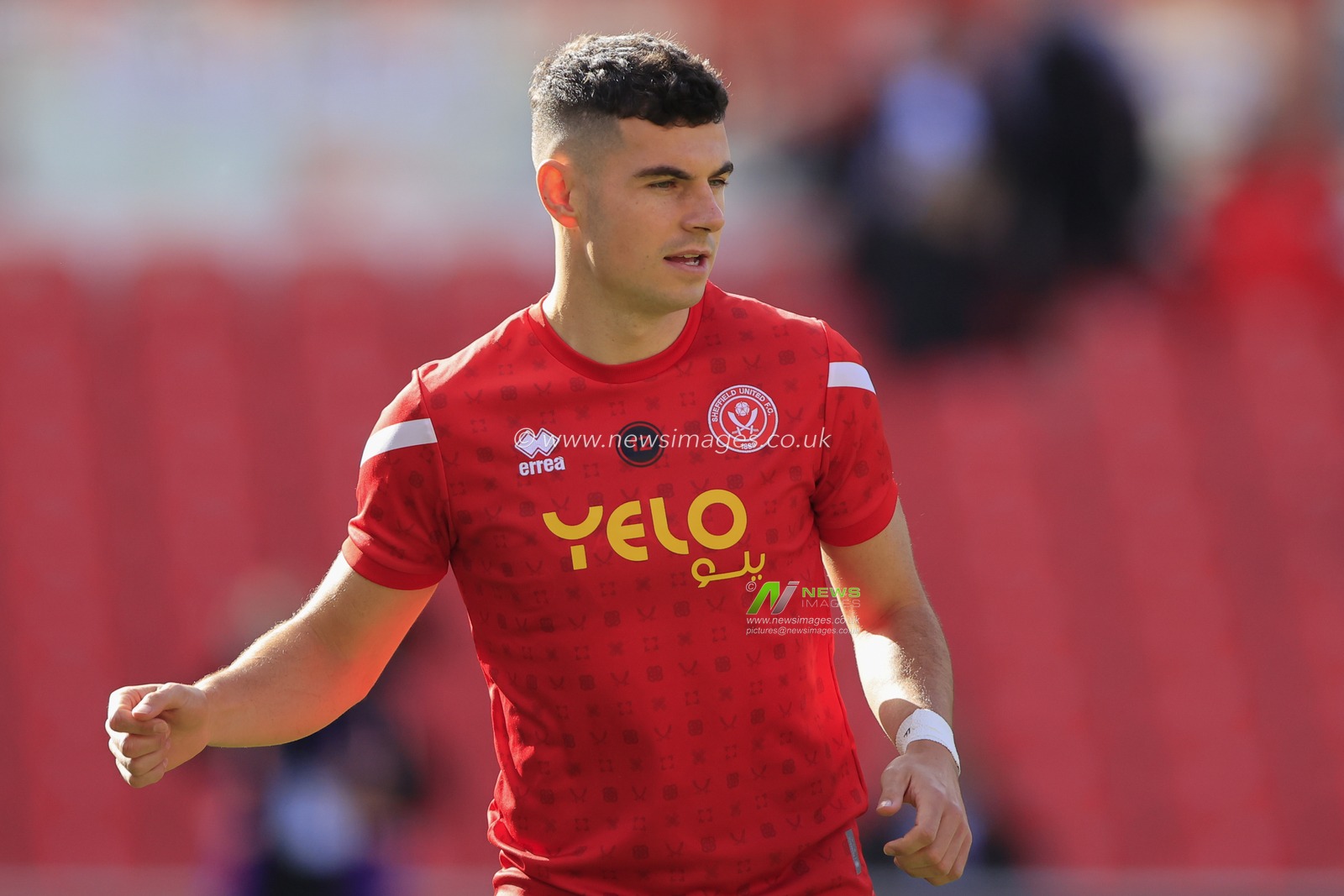 John Egan #12 of Sheffield United during the warm up ahead of the Sky Bet Championship match Stoke City vs Sheffield United at Bet365 Stadium, Stoke-on-Trent, United Kingdom, 8th October 2022

(Photo by Conor Molloy/News Images)