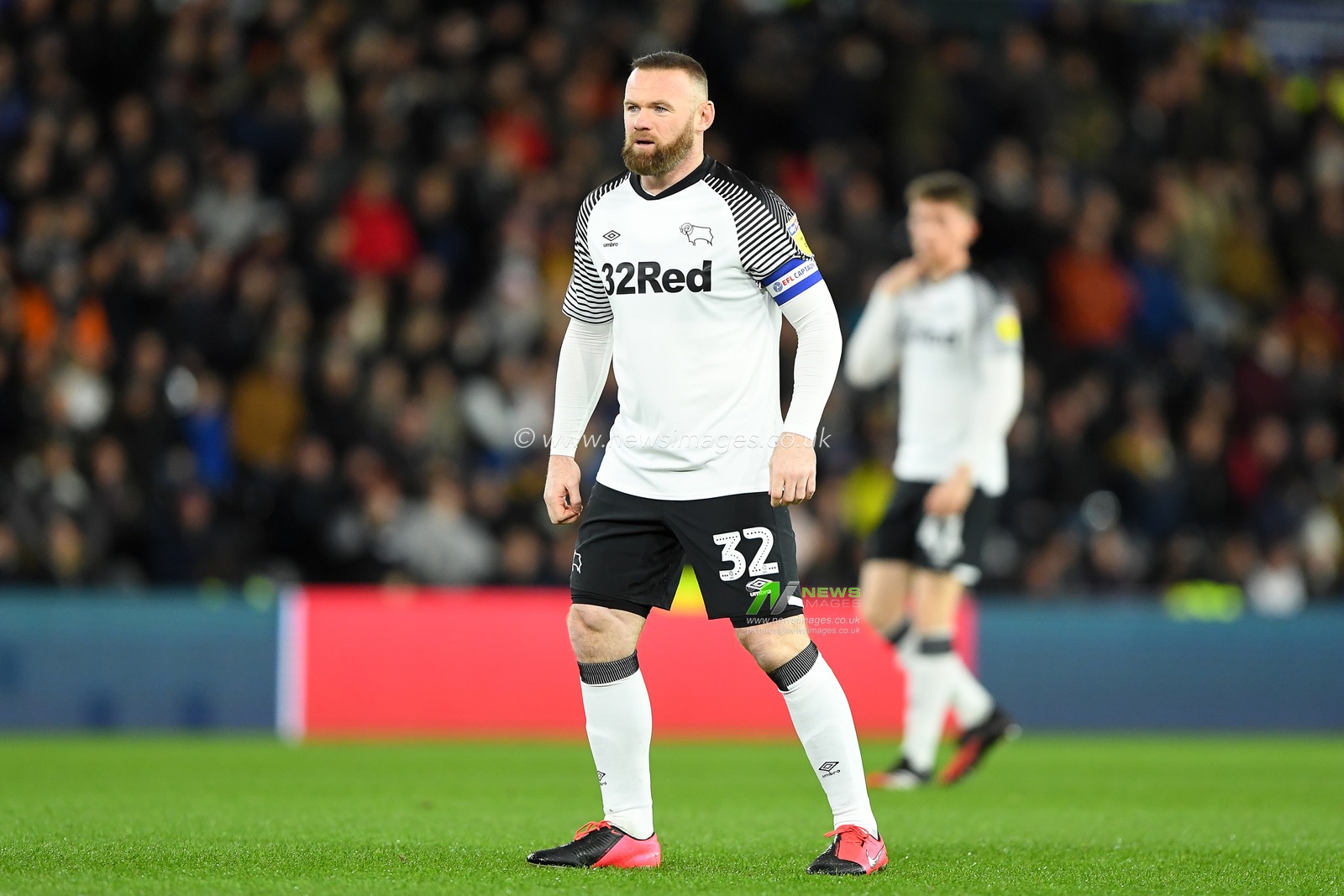 21st February 2020, Pride Park Stadium, Derby, England; Sky Bet Championship, Derby County v Fulham : Wayne Rooney (32) of Derby County