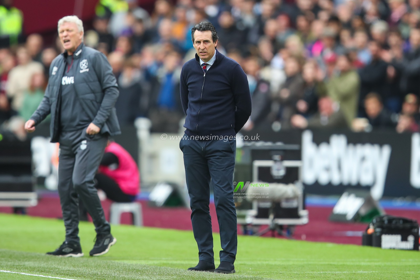 Unai Emery manager of Aston Villa during the Premier League match West Ham United vs Aston Villa at London Stadium, London, United Kingdom, 17th March 2024

(Photo by Gareth Evans/News Images)