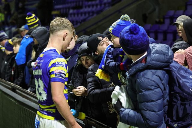 Tommy Rhodes of Warrington Wolves during the Pre Season match Warrington Wolves vs Leigh Leopards at Halliwell Jones Stadium, Warrington, United Kingdom, 30th January 2026

(Photo by Mark Cosgrove/News Images)