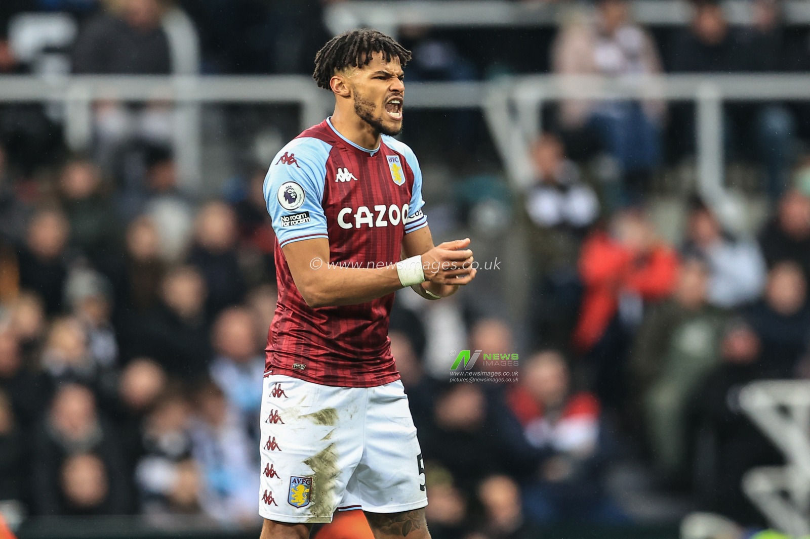 Tyrone Mings #5 of Aston Villa during the game