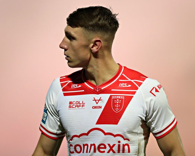 Noah Booth of Hull KR during the Betfred Super League round 27 match Hull KR vs Warrington Wolves at Sewell Group Craven Park, Kingston upon Hull, United Kingdom, 18th September 2025

(Photo by Sam Eaden/News Images)