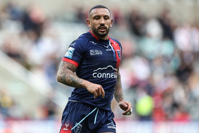 Elliot Minchella of Hull KR during the Betfred Magic Weekend 2025 match Hull KR vs Salford Red Devils at St. James's Park, Newcastle, United Kingdom, 3rd May 2025

(Photo by Mark Cosgrove/News Images)