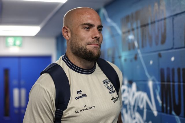 James Harrison of Warrington Wolves arrives during the Betfred Super League round 23 match Warrington Wolves vs York Knights at The Halliwell Jones Stadium, Warrington, United Kingdom on 13 August 2026

(Photo by Mark Cosgrove/News Images)