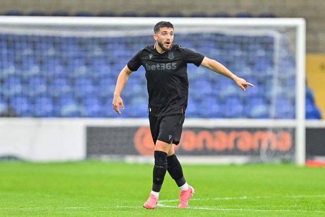 Lynden Gooch of Stoke City instructs during the Pre-season friendly match Chester vs Stoke City at Deva Stadium, Chester, United Kingdom, 11th July 2024

(Photo by Cody Froggatt/News Images)