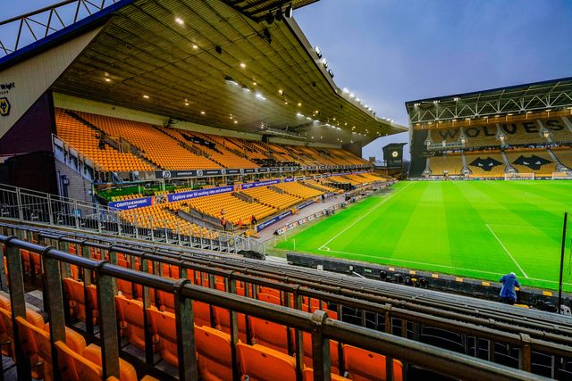 A general view of the pitch and stands during the Premier League match Wolverhampton Wanderers vs Aston Villa at Molineux, Wolverhampton, United Kingdom on 27 February 2026

(Photo by Maynard Manyowa/News Images)