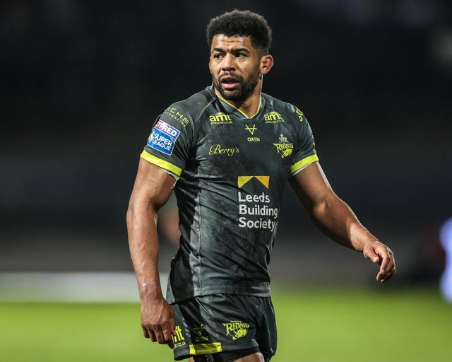 Kallum Watkins of Leeds Rhinos during the Betfred Super League round 7 match Bradford Bulls vs Leeds Rhinos at Odsal Stadium, Bradford, United Kingdom on 03 April 2026

(Photo by Alfie Cosgrove/News Images)