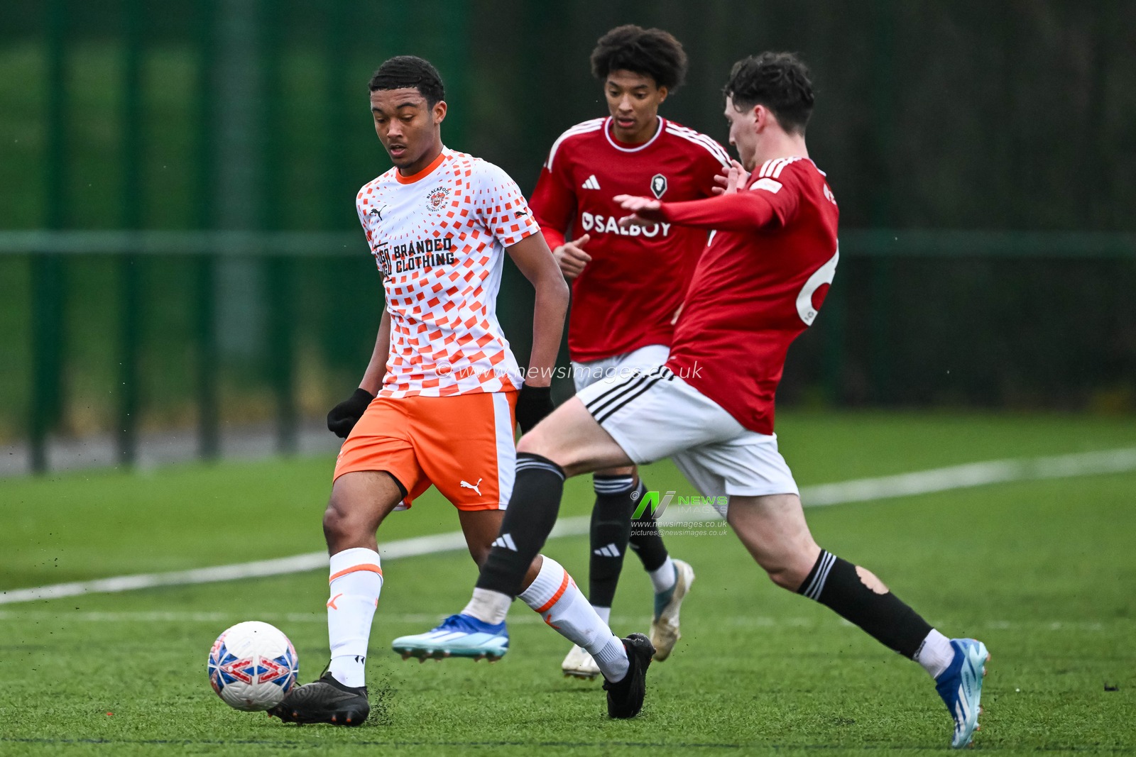 during the Central League match Salford City vs Blackpool at Salford Sports Village, Salford, United Kingdom, 23rd January 2024

(Photo by Craig Thomas/News Images)