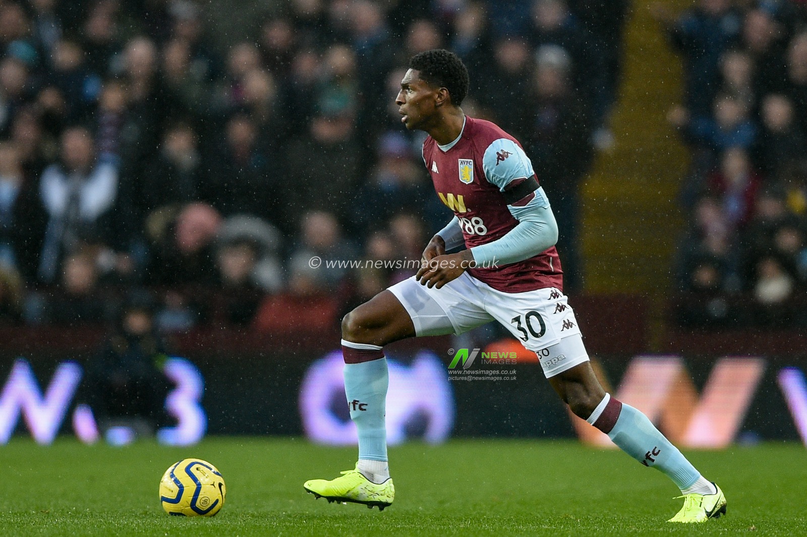26th December 2019, Villa Park, Birmingham, England; Premier League, Aston Villa v Norwich City : Kortney Hause (30) of Aston Villa in action during the game

Credit: Richard Long/News Images