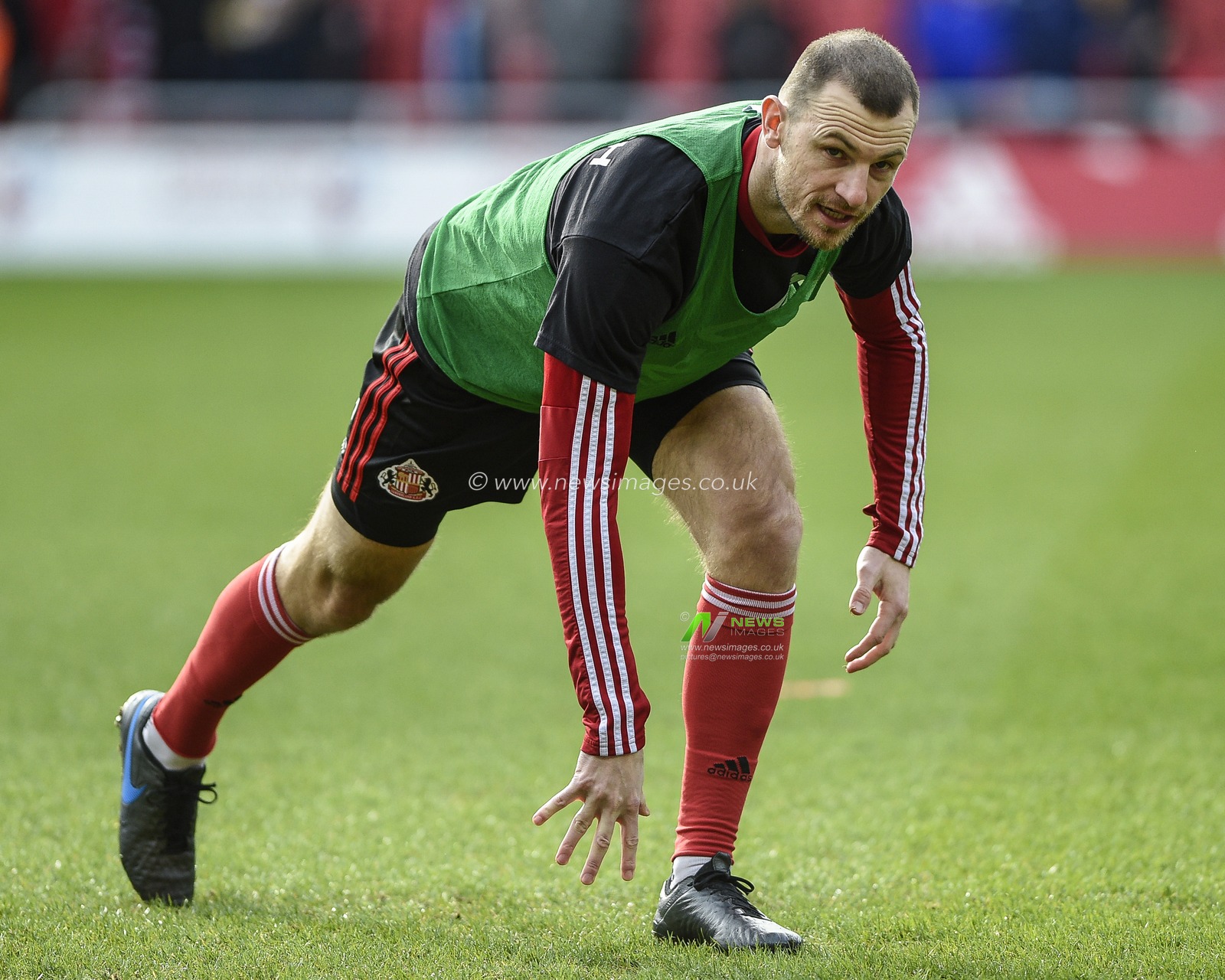 22nd February 2020, Stadium Of Light, Sunderland, England; Sky Bet League 1, Sunderland v Bristol Rovers : Tommy Smith (25) of Sunderland during the pre-game warmup