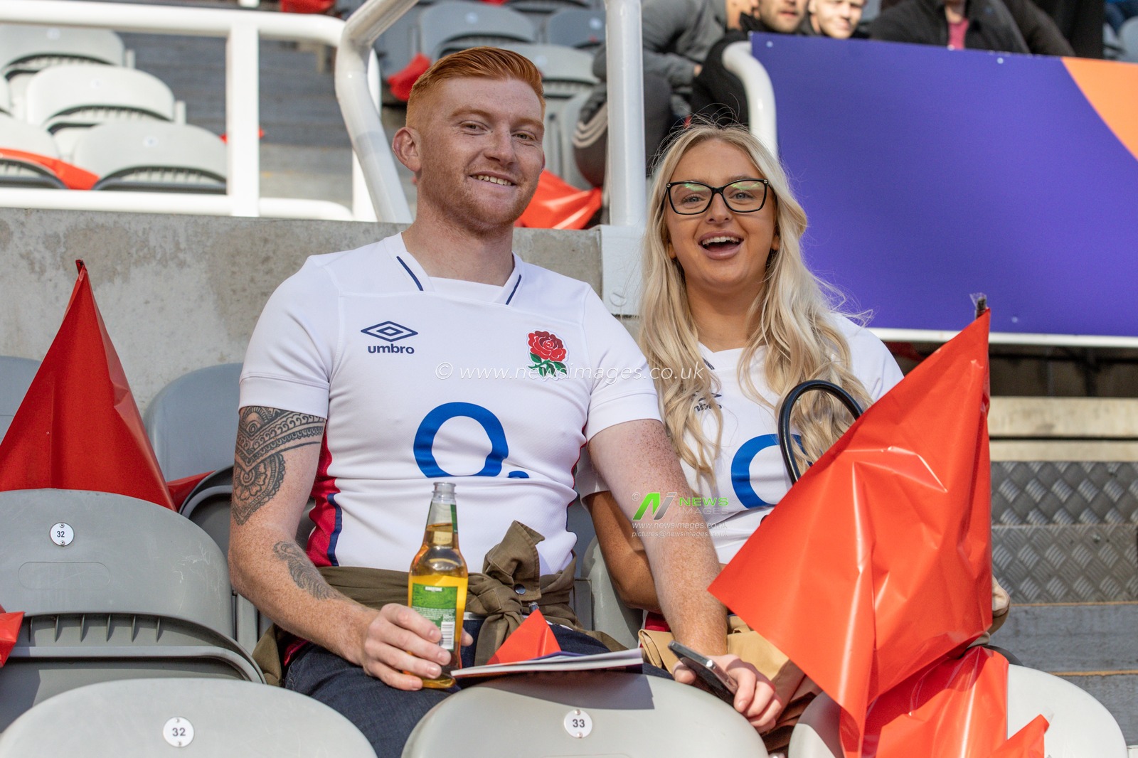 Fans arrives at St Jamesâ€™s Park during the Rugby League World Cup 2021 match England vs Samoa at St. James's Park, Newcastle, United Kingdom, 15th October 2022

(Photo by Mark Cosgrove/News Images)