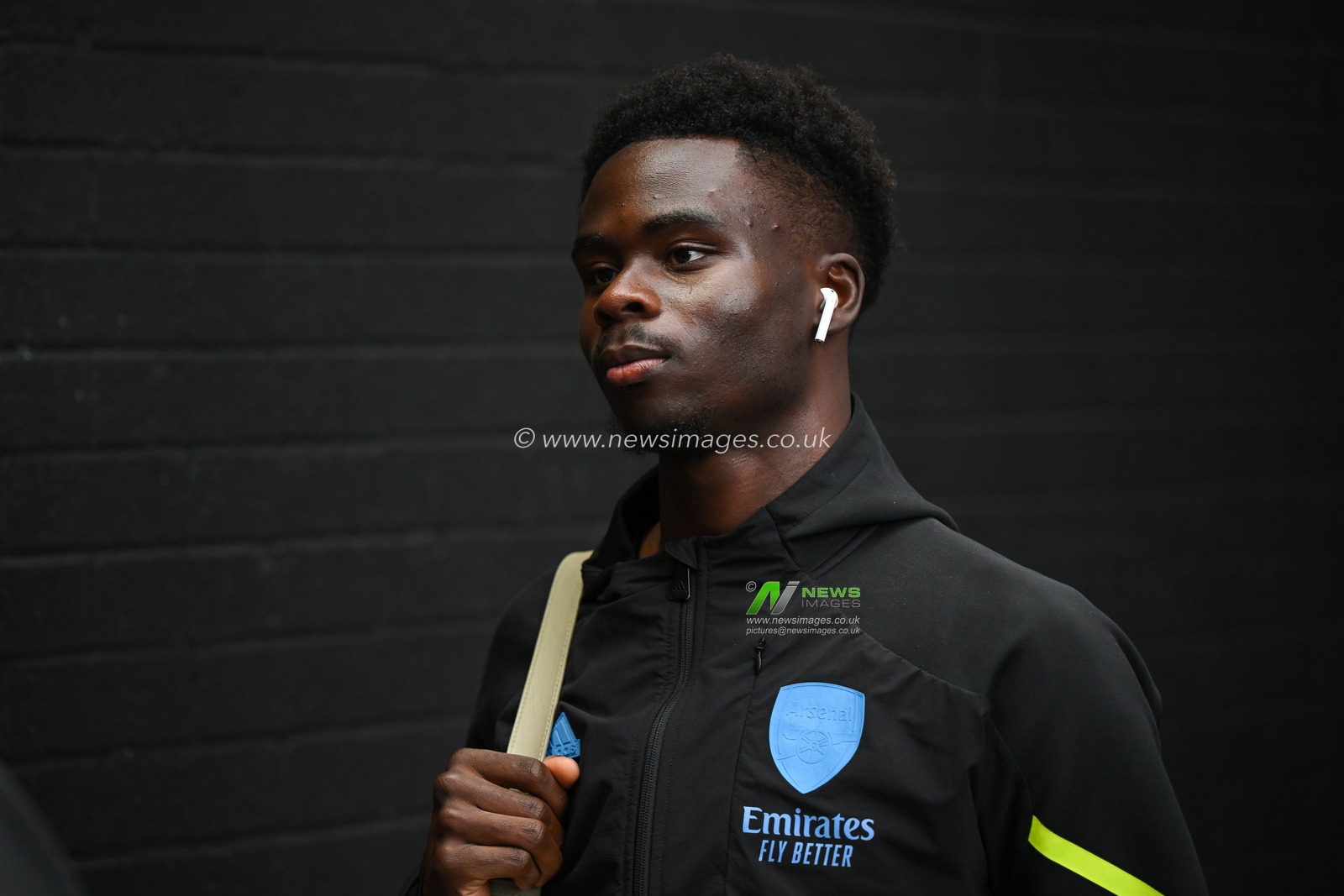 Bukayo Saka of Arsenal arrives ahead of the Premier League match Burnley vs Arsenal at Turf Moor, Burnley, United Kingdom, 17th February 2024

(Photo by Craig Thomas/News Images)