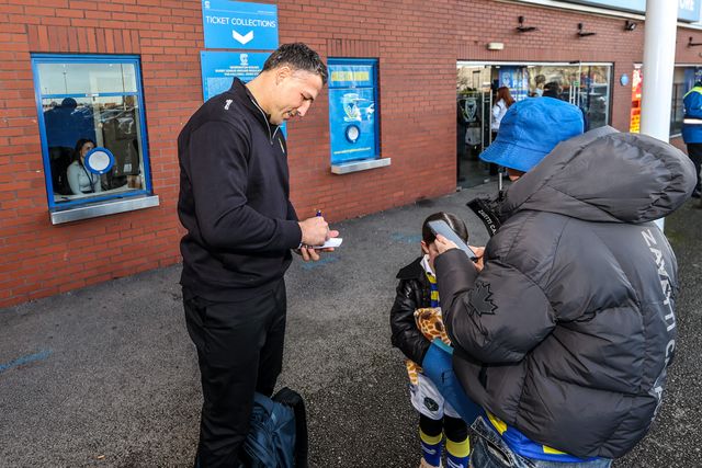 Sam Burgess manager of Warrington arrives during the Betfred Super League Round 3 match Warrington Wolves vs Wakefield Trinity at The Halliwell Jones Stadium, Warrington, United Kingdom on 28 February 2026

(Photo by Alfie Cosgrove/News Images)