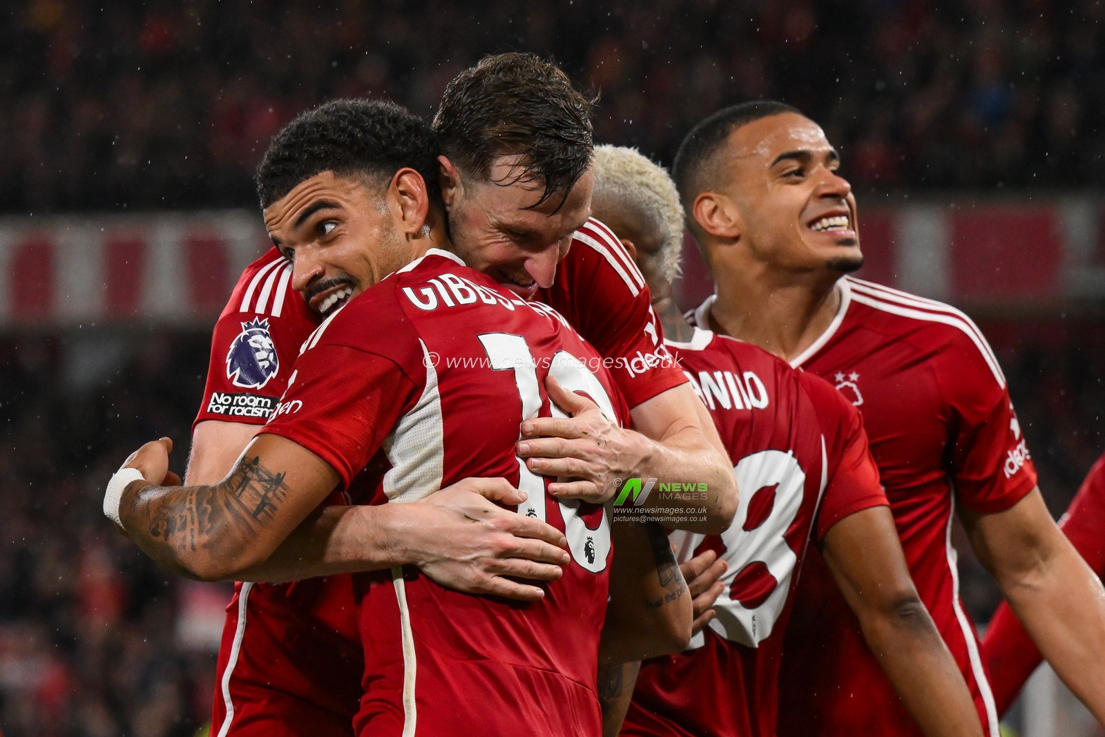 Morgan Gibbs-White of Nottingham Forest celebrates his goal to make it 2-0 during the Premier League match Nottingham Forest vs Fulham at City Ground, Nottingham, United Kingdom, 2nd April 2024

(Photo by Craig Thomas/News Images)