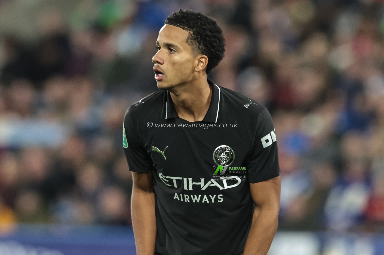 Divine Mukasa of Manchester City during the Carabao Cup Round 3 match Huddersfield Town vs Manchester City at Accu Stadium, Huddersfield, United Kingdom, 24th September 2025

(Photo by Mark Cosgrove/News Images)