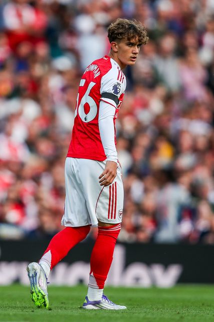 Max Robert Dowman of Arsenal looks on during the Premier League match Arsenal vs Leeds United at Emirates Stadium, London, United Kingdom, 23rd August 2025

(Photo by Izzy Poles/News Images)