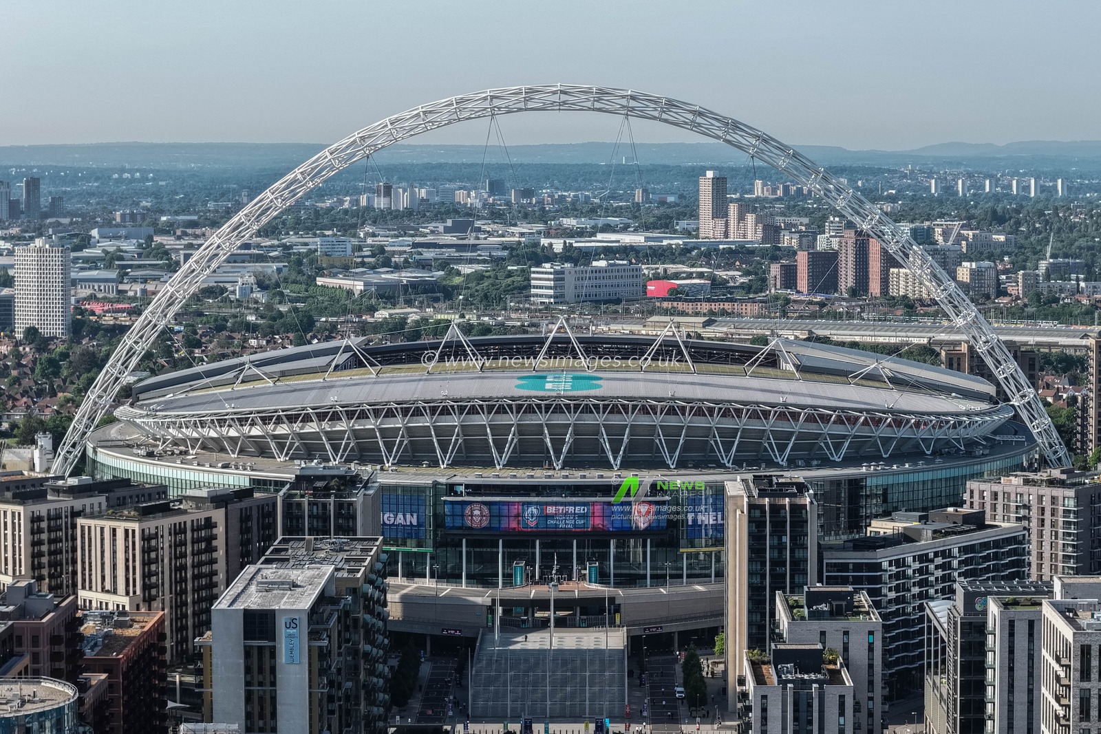 An aerial view of Wembley Stadium during the Betfred Women's Challenge Cup Final Wigan Warriors vs St Helens at Wembley Stadium, London, United Kingdom on 30 May 2026

(Photo by Mark Cosgrove/News Images)