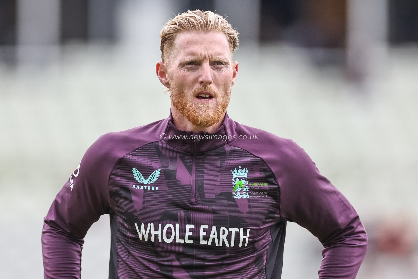 England captain Ben Stokes in the pre-game warm up session during the 2nd Rothesay Test Match day 4 England v India at Edgbaston, Birmingham, United Kingdom, 5th July 2025

(Photo by Mark Cosgrove/News Images)