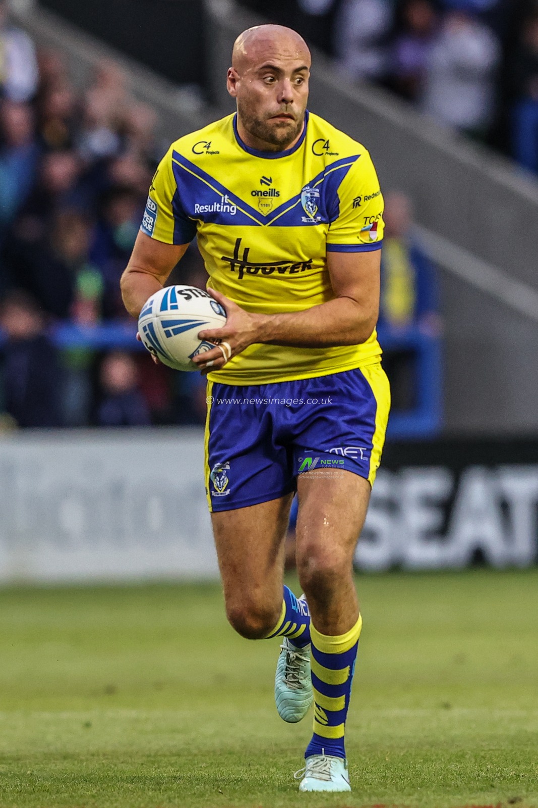James Harrison of Warrington Wolves during the Betfred Super League Round 12 match Warrington Wolves vs Hull KR at Halliwell Jones Stadium, Warrington, United Kingdom, 23rd May 2025

(Photo by Alfie Cosgrove/News Images)