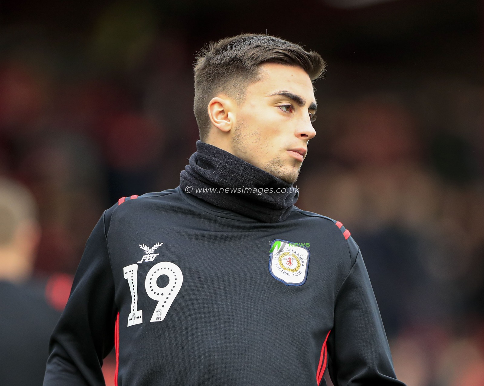 5th January 2020, Alexandra Stadium, Crewe, England; Emirates FA Cup, Crewe Alexandra v Barnsley : Owen Dale (19) of Crewe Alexandra warms up for the game
Credit: Conor Molloy/News Images