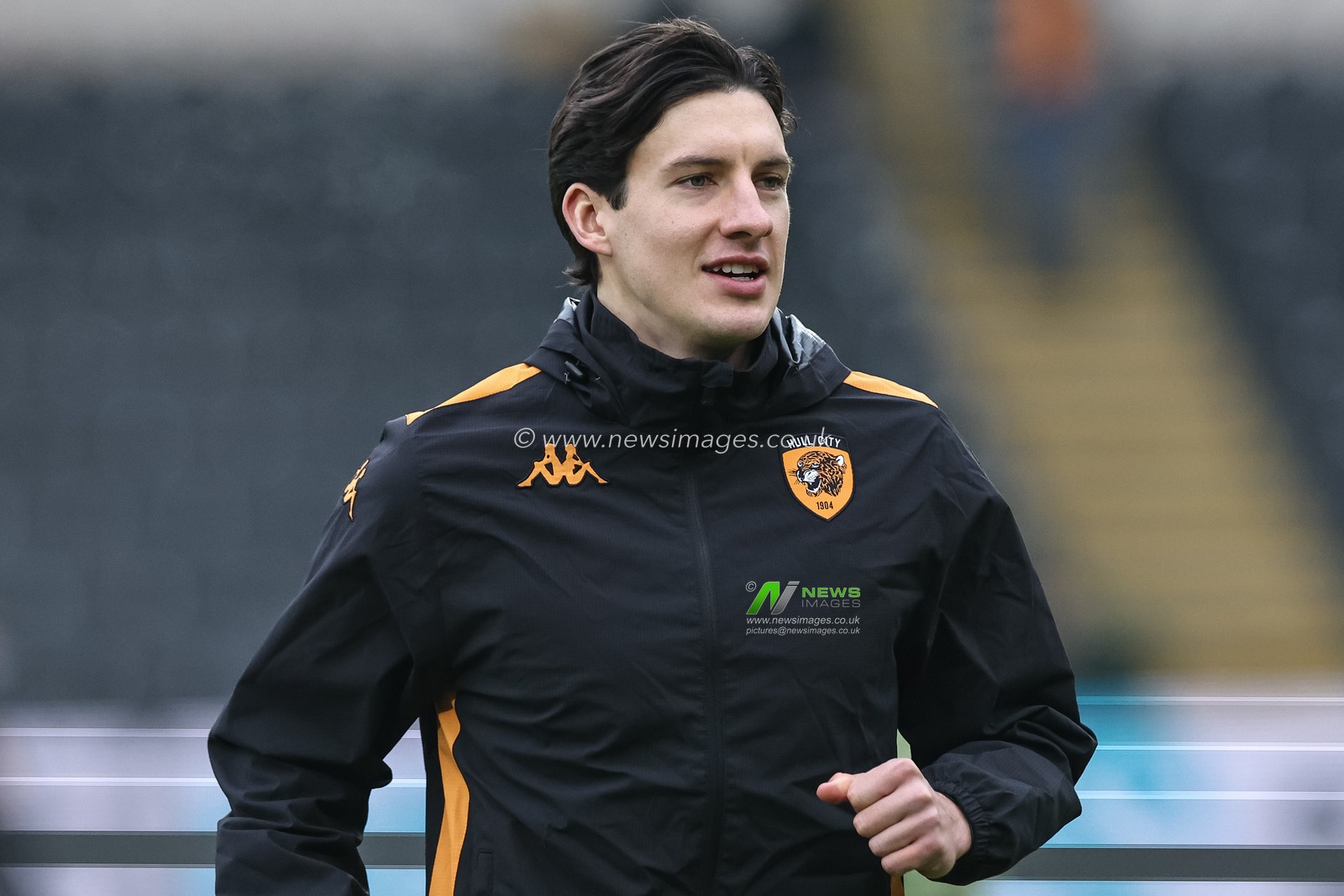 Alfie Jones of Hull City in the pregame warmup session during the Emirates FA Cup 3rd Round match Hull City vs Doncaster Rovers at MKM Stadium, Hull, United Kingdom, 12th January 2025

(Photo by Mark Cosgrove/News Images)
