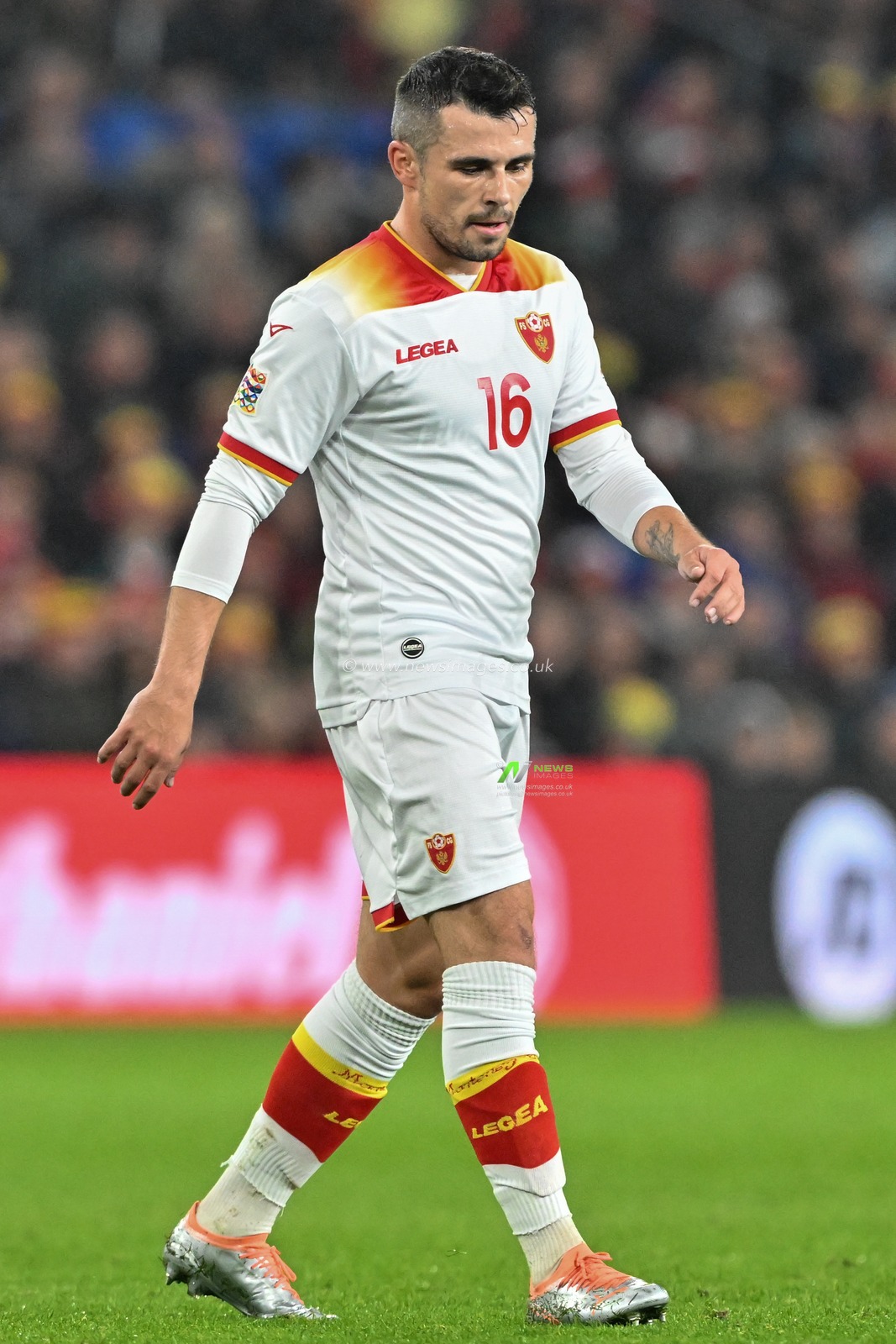 Vladimir JovoviÄ‡ of Montenegro during the UEFA Nations League - League B - Group 4 match Wales vs Montenegro at Cardiff City Stadium, Cardiff, United Kingdom, 14th October 2024

(Photo by Cody Froggatt/News Images)