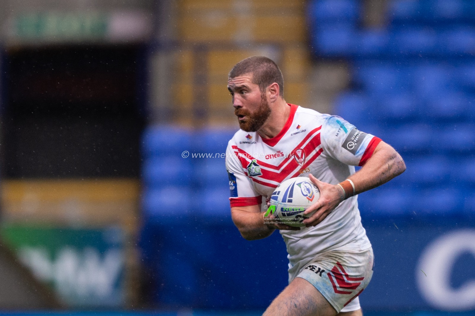 27th July 2019 , University of Bolton Stadium, Bolton, England; 2019 Coral Challenge Cup Semi-Final, St Helens vs Halifax RLFC ; Kyle Amor of St Helens during the game


Credit: Richard Long/News Images
