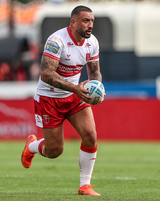 Elliot Minchella of Hull KR in action during the Betfred Super League round 18 match Hull KR vs Wakefield Trinity at Sewell Group Craven Park, Hull, United Kingdom on 11 July 2026

(Photo by Alfie Cosgrove/News Images)
