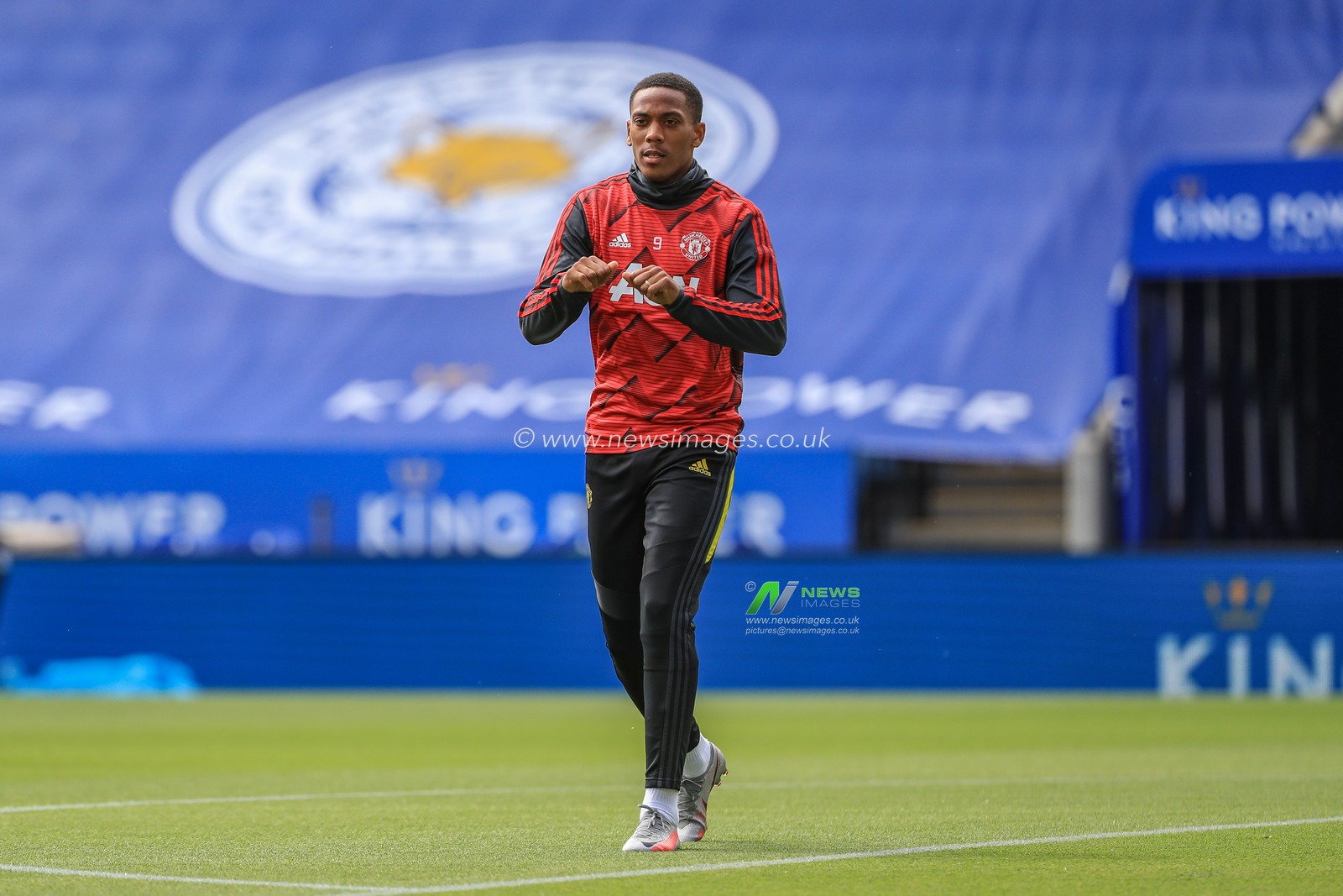Anthony Martial (9) of Manchester United during the pre-game warmup
