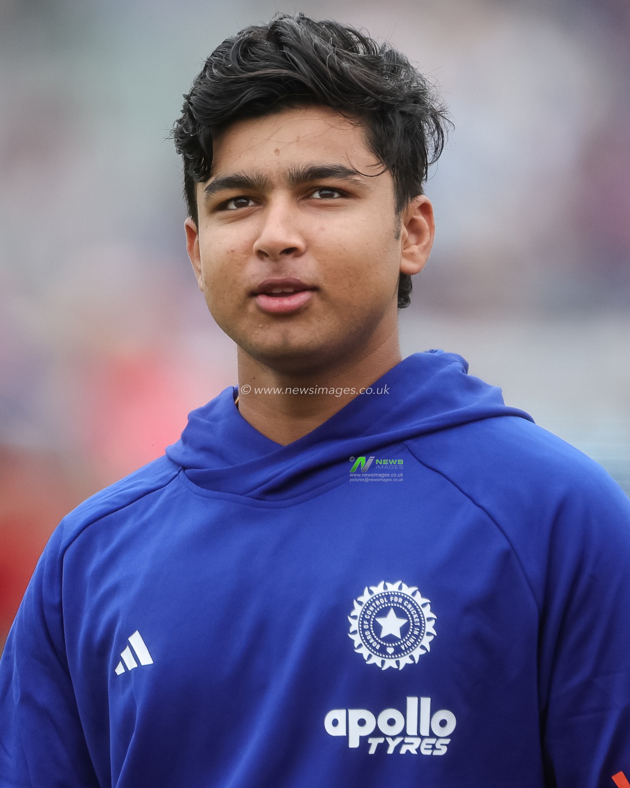 15 year old Vaibhav Sooryavanshi of India in the pre-game warm up session during the First Vitality T20 International match England vs India at Banks Homes Riverside Stadium, Chester-le-street, United Kingdom on 01 July 2026

(Photo by Mark Cosgrove/News Images)