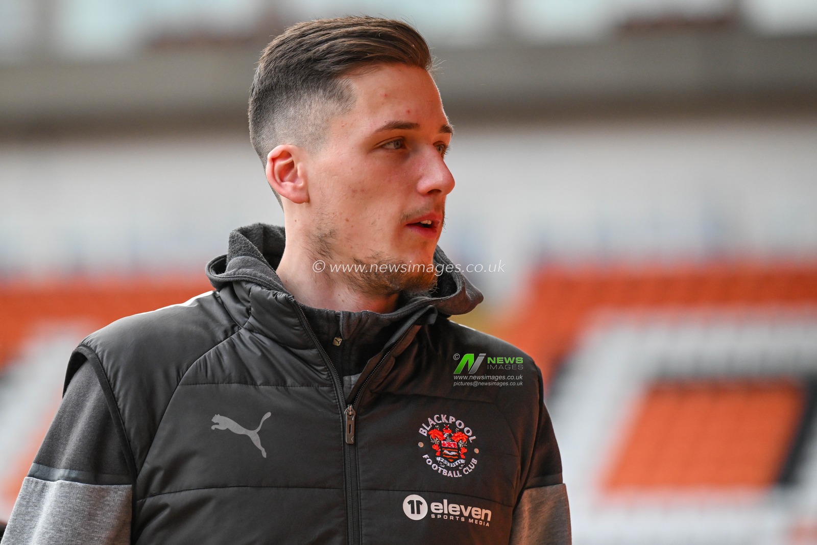 Oliver Casey of Blackpool arrives ahead of the Sky Bet League 1 match Blackpool vs Exeter City at Bloomfield Road, Blackpool, United Kingdom, 13th January 2024

(Photo by Craig Thomas/News Images)