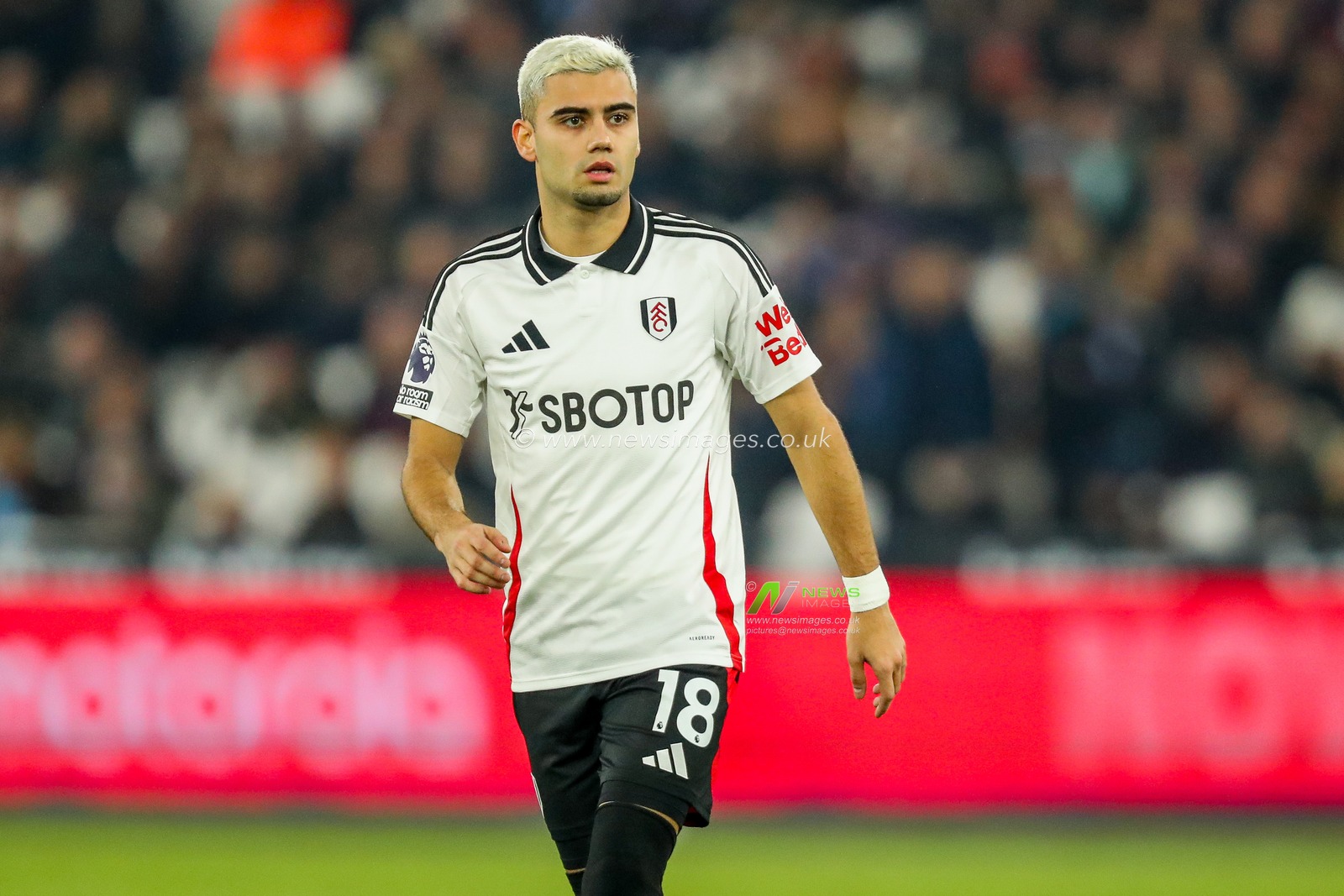 Andreas Pereira of Fulham looks on during the Premier League match West Ham United vs Fulham at London Stadium, London, United Kingdom, 14th January 2025

(Photo by Izzy Poles/News Images)