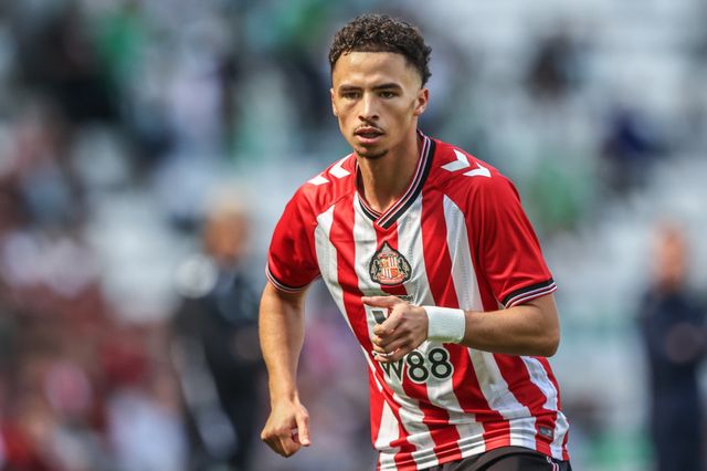 Chemsdine Talbi of Sunderland during the Pre-season friendly match Sunderland vs Real Betis at Stadium Of Light, Sunderland, United Kingdom, 2nd August 2025

(Photo by Alfie Cosgrove/News Images)