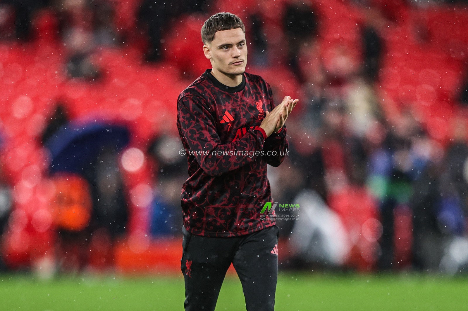 Florian Wirtz of Liverpool in the pregame warmup session during the UEFA Champions League Matchday 4 of 8 Liverpool vs Real Madrid at Anfield, Liverpool, United Kingdom, 4th November 2025

(Photo by Alfie Cosgrove/News Images)

*** GER AUT SUI OUT ***