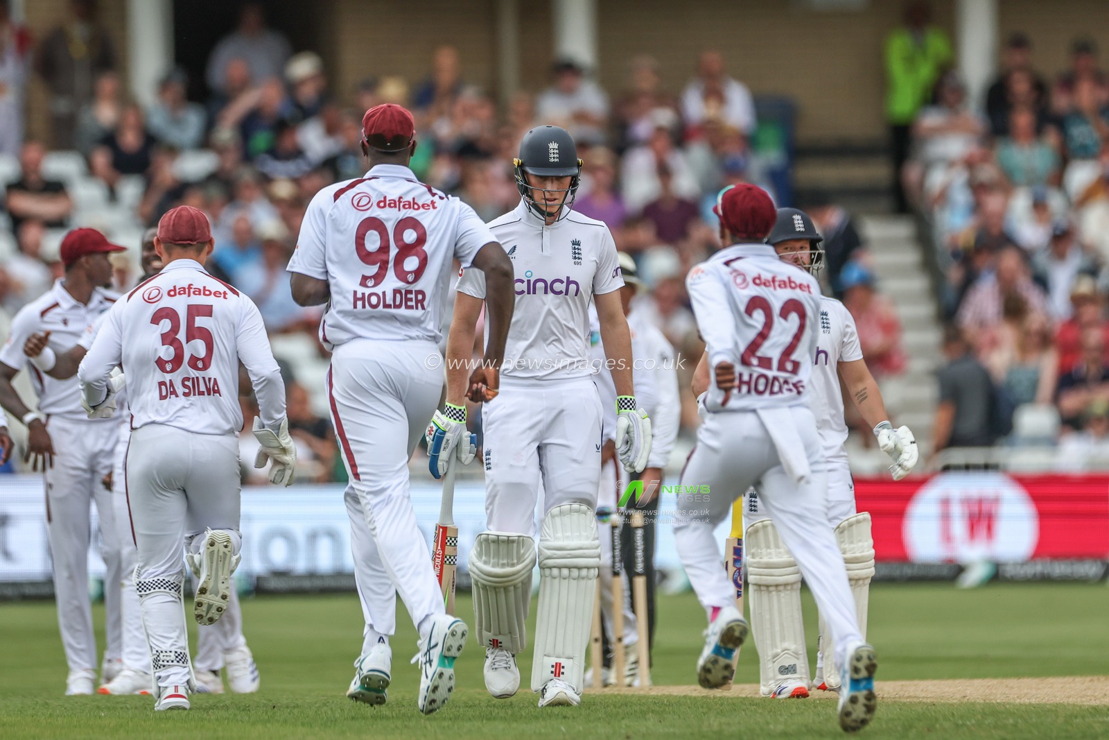 A dejected Zak Crawley of England after he is run out during the Rothesay Test Match day three England vs West Indies at Trent Bridge, Nottingham, United Kingdom, 20th July 2024

(Photo by Mark Cosgrove/News Images)