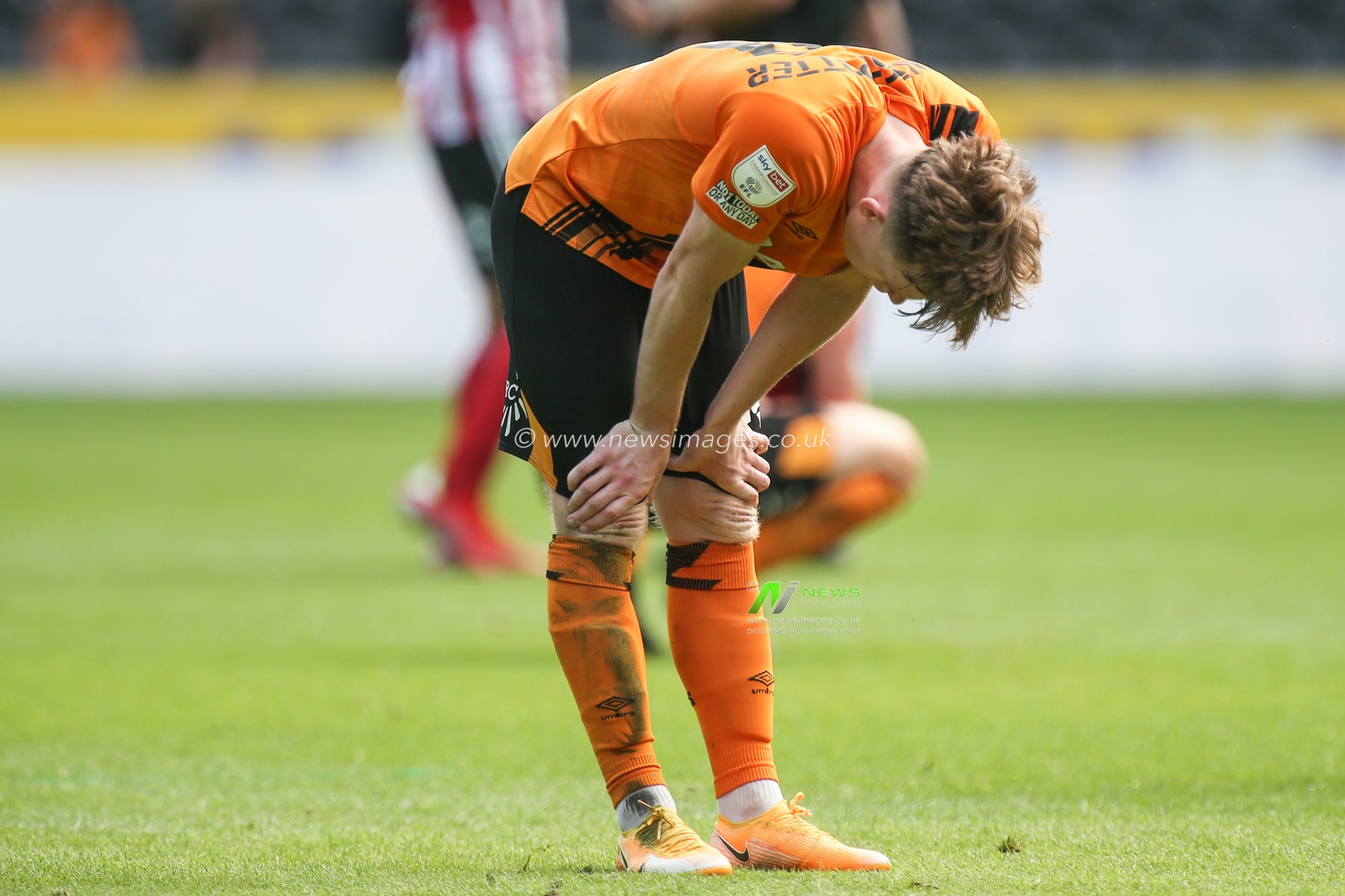 Keane Lewis-Potter #11 of Hull City shows his disappointment at the end of the match