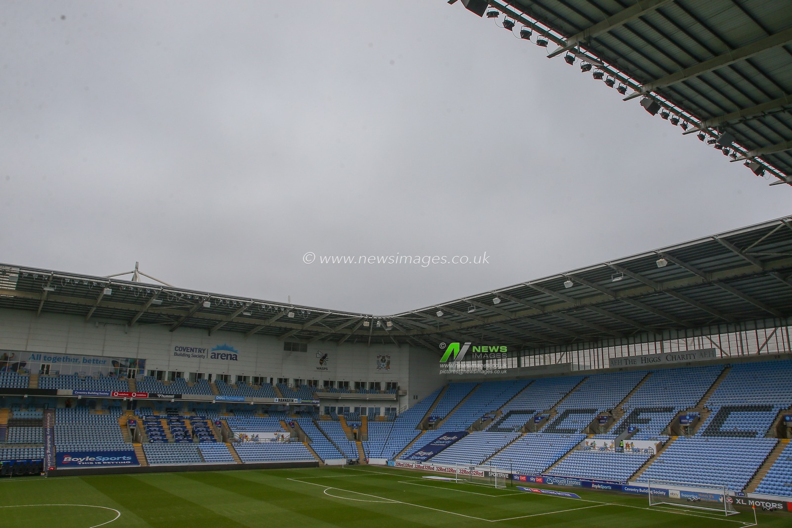 General view inside of Coventry Building Society Arena, home of Coventry City ahead of the Sky Bet Championship match Coventry City vs Huddersfield Town at Coventry Building Society Arena, Coventry, United Kingdom, 28th January 2023

(Photo by Gareth Evans/News Images)
