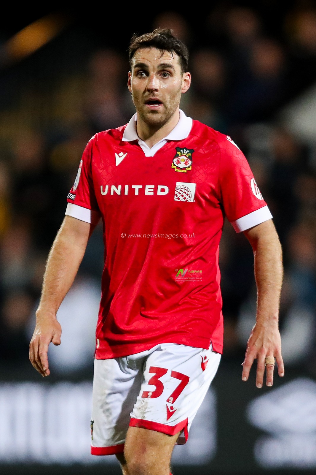 Matthew James of Wrexham AFC in action during the Sky Bet League 1 match Cambridge United vs Wrexham at Abbey Stadium, Cambridge, United Kingdom, 1st April 2025

(Photo by Izzy Poles/News Images)