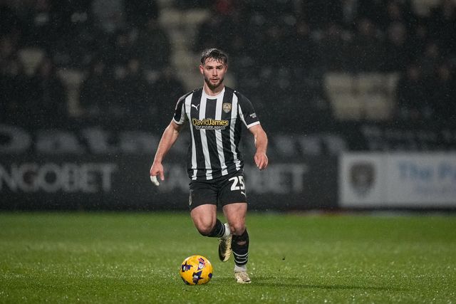 Nicholas Tsaroulla of Notts County makes a run with the ball  during the Sky Bet League 2 match Notts County vs Gillingham at Meadow Lane, Nottingham, United Kingdom, 3rd February 2026

(Photo by Maynard Manyowa/News Images)