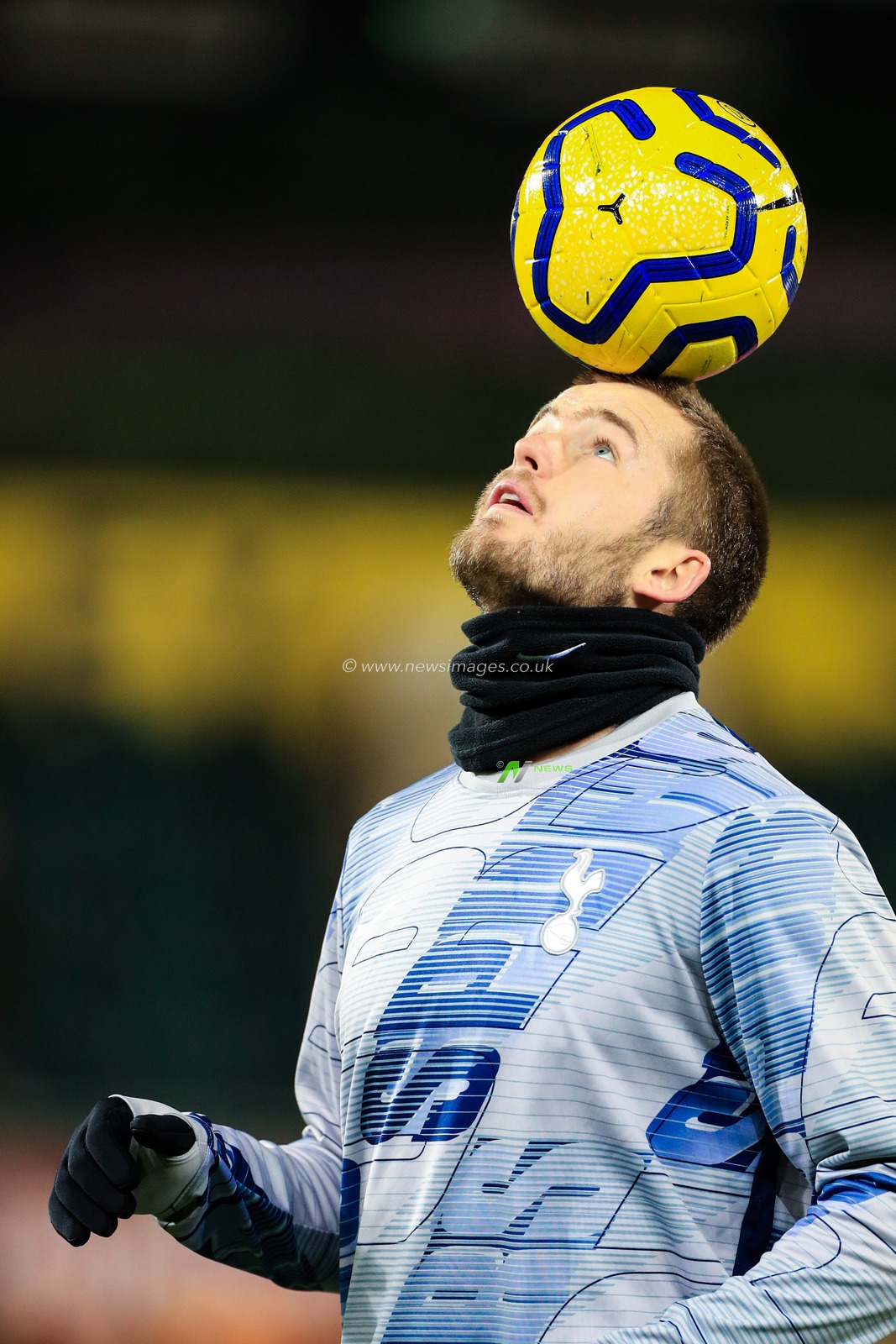28th December 2019, Carrow Road, Norwich, England; Premier League, Norwich City v Tottenham Hotspur : Eric Dier (15) of Tottenham practices his ball skills during the warm-up

Credit: Georgie Kerr/News Images